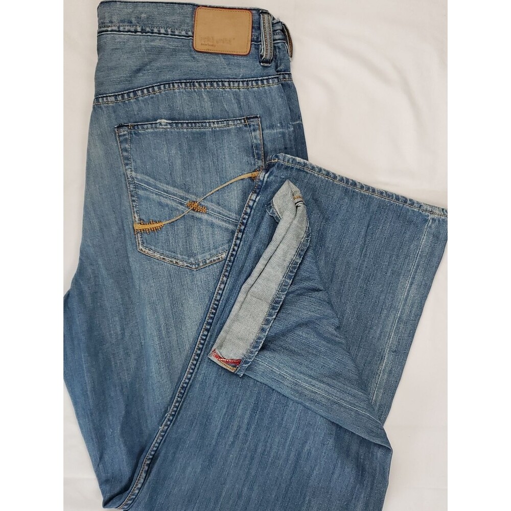 Ecko Unltd Vintage Y2K Jeans | Mens Wide Leg Baggy Fit Light Wash Denim 1101
